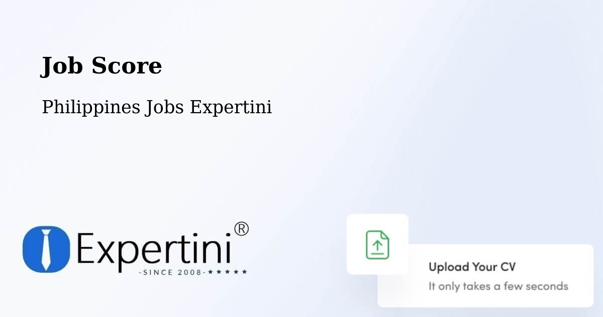 Job Score & Job Description Score Tool – Binabalian - Philippines Jobs Expertini