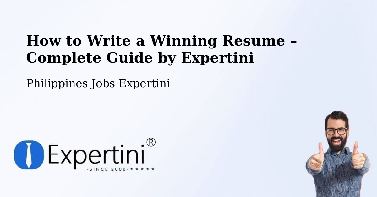 Resume Writing Guide for Job Seekers – Binabalian - Binabalian, Philippines Jobs Expertini